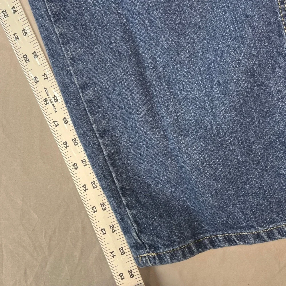 Y2K Dickies Mens Straight Leg Denim Jeans Medium Wash Blue 36x34